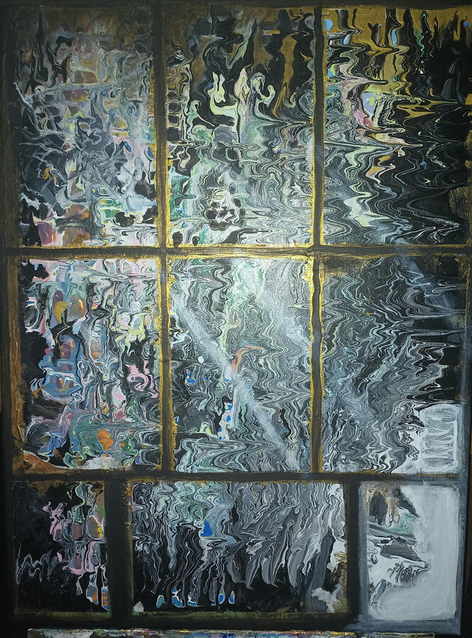 The Sounds of constant Rain from indoors