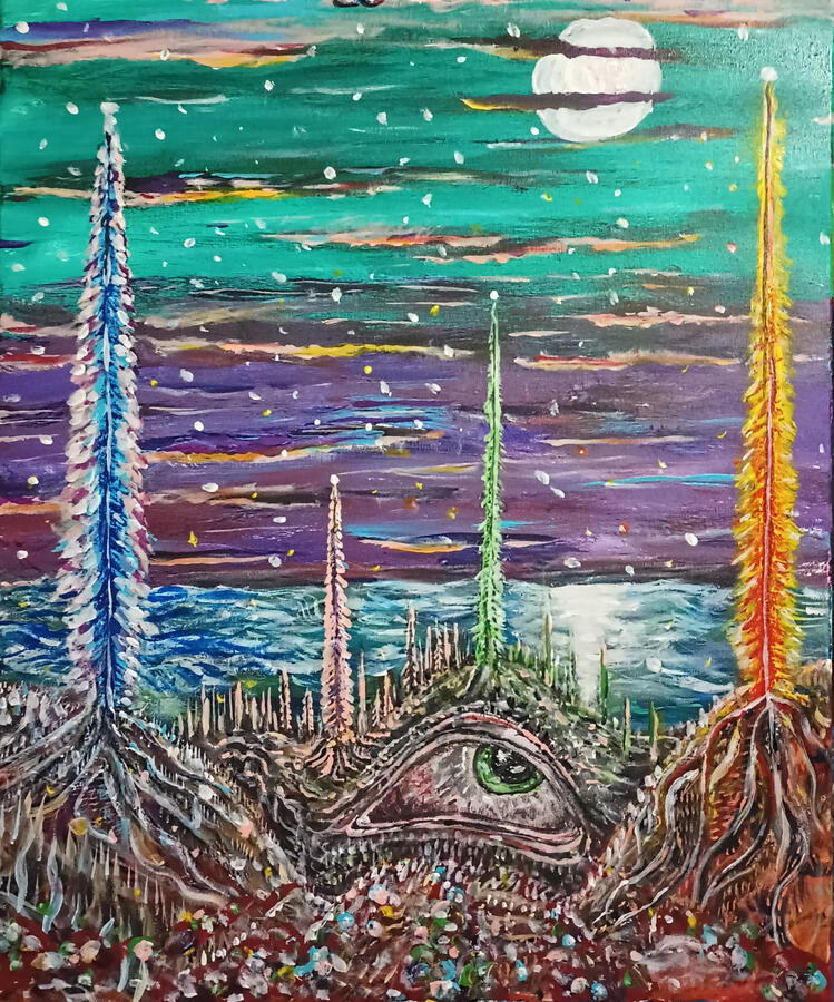 Watcher, 18x24"