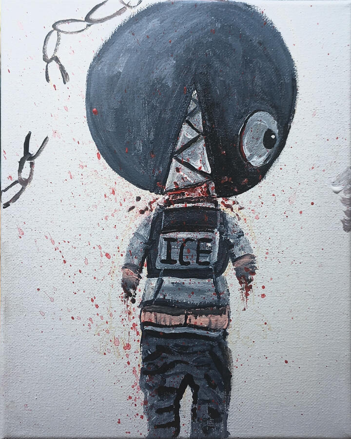 Behead, disarm, and humiliate. 8x10"
